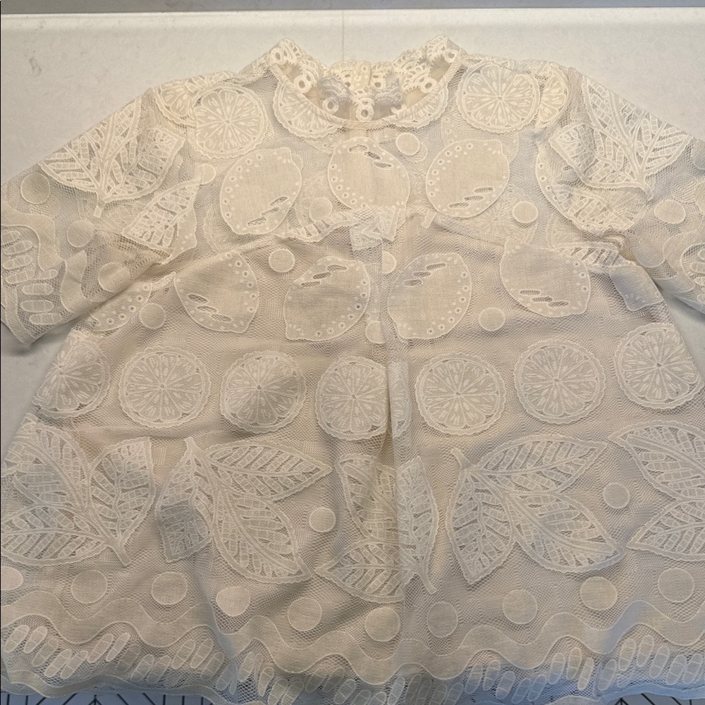HD in Paris Cream Lace Blouse